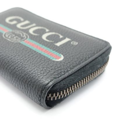 【中古】 GUCCI グッチ ロゴプリント コインケース カードケース