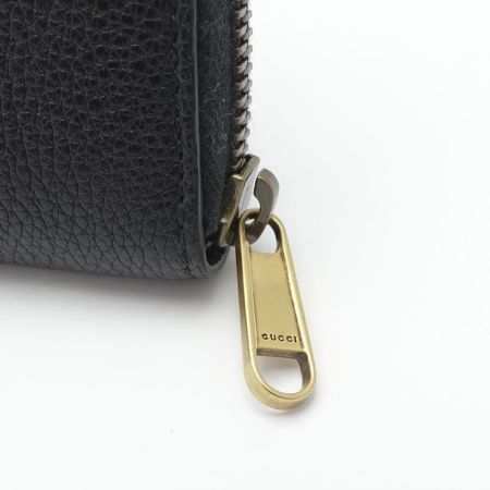  GUCCI グッチ ロゴプリント　コインケース　カードケース 496319 493075 ブラック