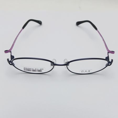  O&X NEWYORK めがね　眼鏡フレーム　2本　ケース付き OT-8043C パープル x ネイビー