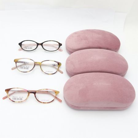  JILL STUART ジルスチュアート メガネフレーム3点セット　ケース付き