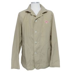 ◆◆ DANTON/BEAMS 薄手ジャケット　丸襟　44サイズ JD-8971 ベージュ 【送料無料】 Bランク