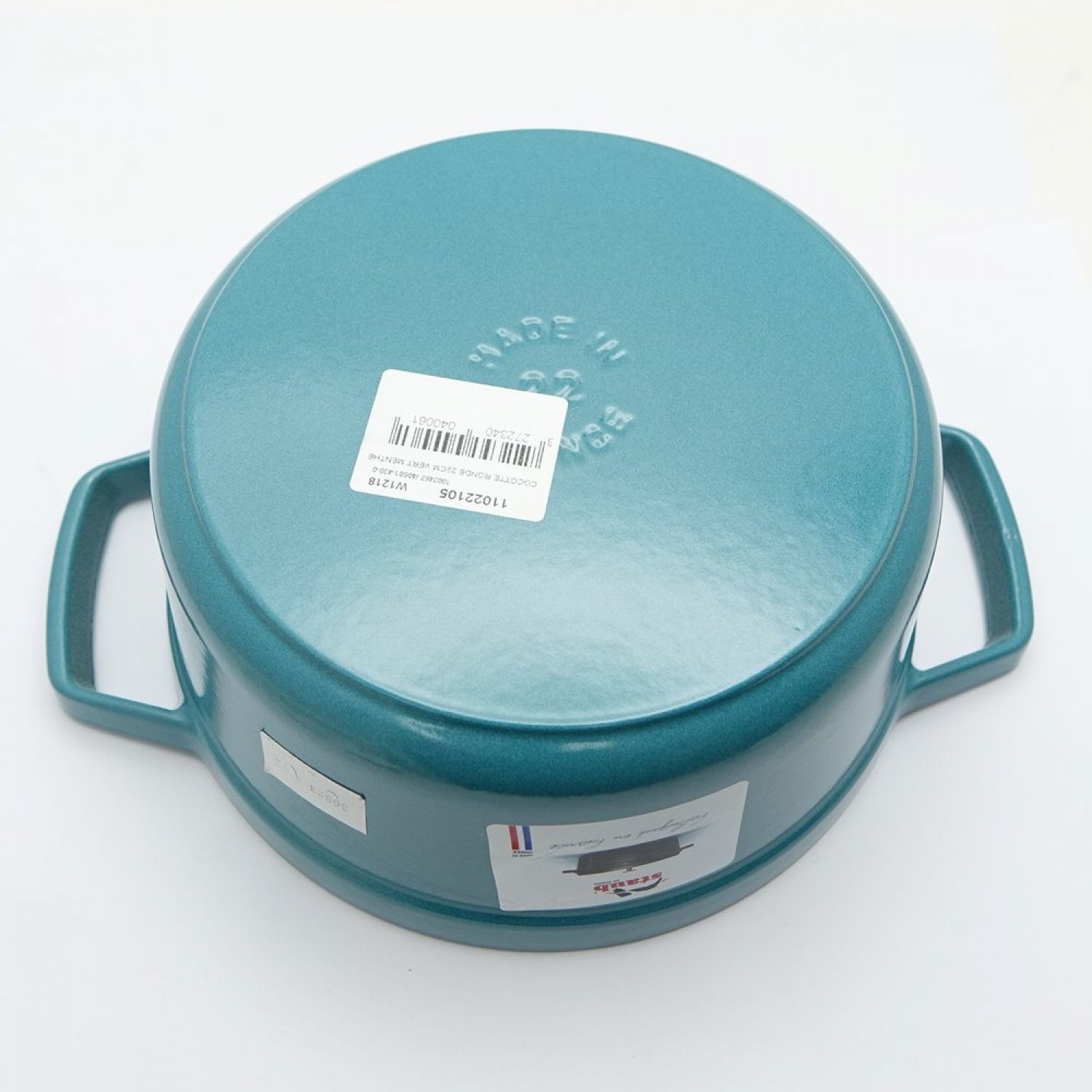 中古】 STAUB ストウブ ピコ・ココットラウンド 22cm 2.6L 箱なし