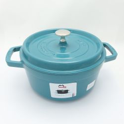 ◆◆ STAUB ストウブ ピコ・ココットラウンド　22cm　2.6L　箱なし ミント 一部地域を除き送料無料 Aランク
