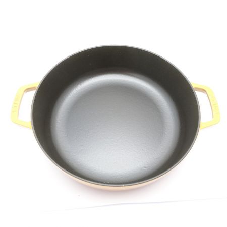  STAUB ストウブ Sukiyaki ＆　グリルパン　26cm マスタード 一部地域を除き送料無料