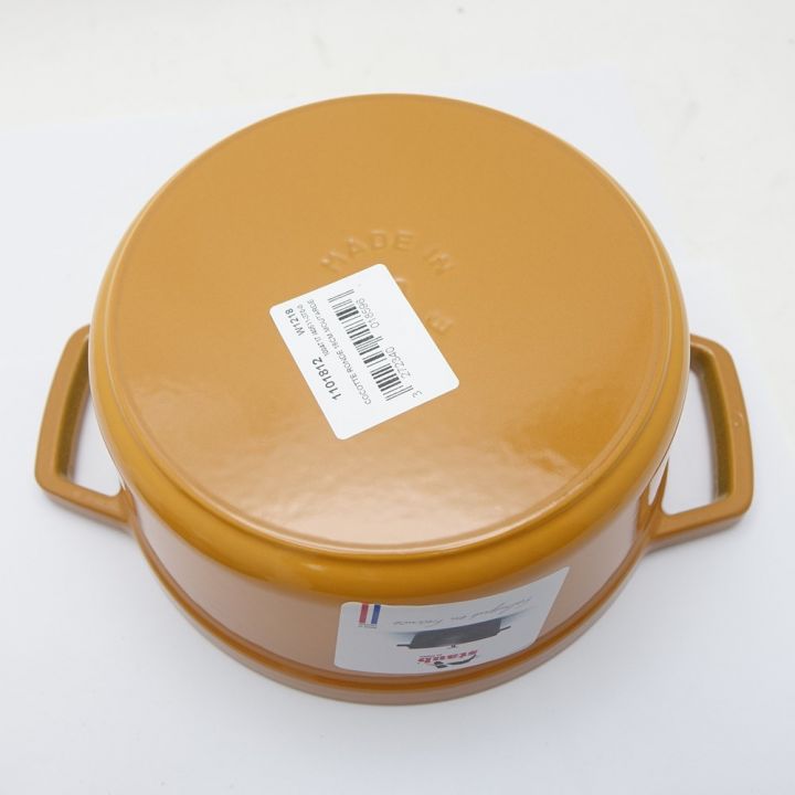 STAUB ストウブ ピコ・ココットラウンド 18cm 1.7L マスタード 一部