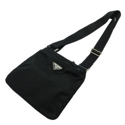 ◆◆ PRADA プラダ VERA ギャランティーカード付　ナイロンバッグ B7372 ブラック 一部地域を除き送料無料 Bランク