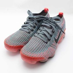 ◆◆ NIKE ナイキ VAPORMAXFlyknit 3　スニーカー　26.0cm AJ6910-601 グレー×オレンジ x オレンジ Bランク