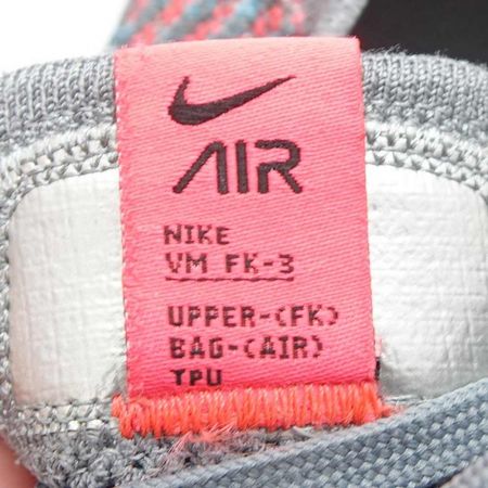  NIKE ナイキ VAPORMAXFlyknit 3　スニーカー　26.0cm AJ6910-601 グレー×オレンジ x オレンジ