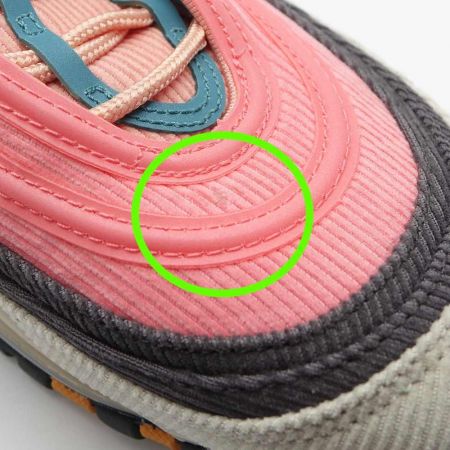  NIKE ナイキ AIR MAX97　コーデュロイスニーカー　27.5cm CQ7512-046 ピンク