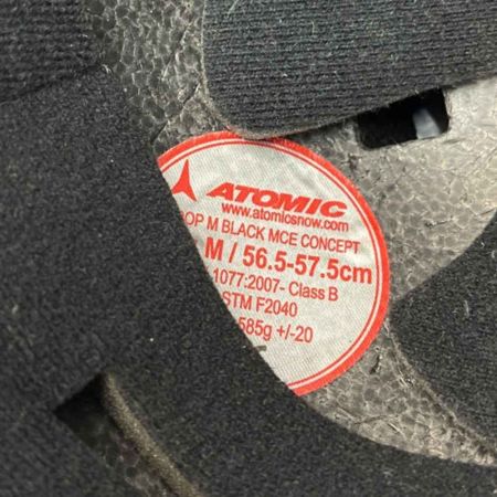 ATOMIC アトミック ヘルメット　Mサイズ　56.5-57.5cm　男女兼用 ブラック