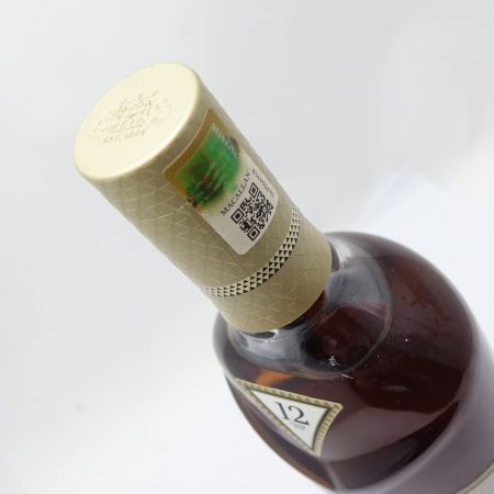   MACALLAN 12YEARS OLD SHERRY OAK CASK 40° 一部地域を除き送料無料 未開栓