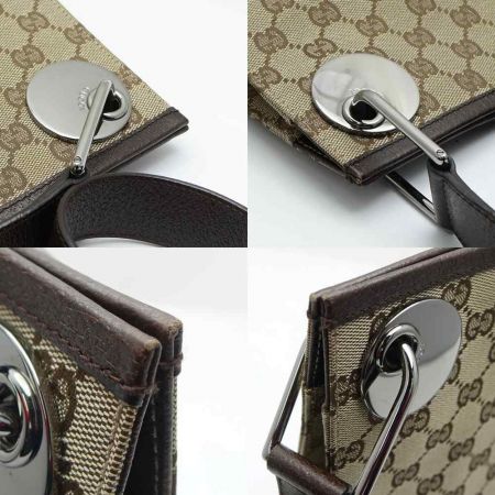  GUCCI グッチ GGキャンバス ショルダーバッグ 120841 ベージュ 一部地域を除き送料無料