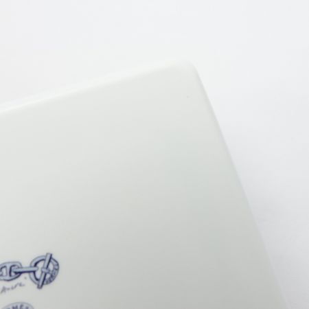  HERMES エルメス シェーヌダングル　スクエアプレート　箱付