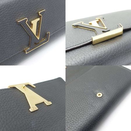  LOUIS VUITTON ルイヴィトン カプシーヌ  長財布 M6248 ブラック
