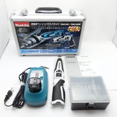  MAKITA マキタ 充電式ペンインパクトドライバ TD021D 白 一部地域を除き送料無料