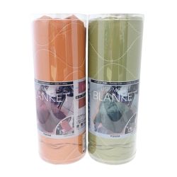 ◆◆ ユアサ　 USBモバイルブランケット　２個 YCB-CU25C（M）/（D） カーキ x オレンジ Aランク