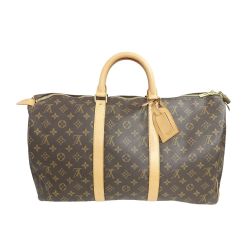 ◆◆ LOUIS VUITTON ルイヴィトン ボストンバッグ キーポル 50 M41426 ブラウン Aランク