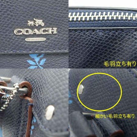 COACH コーチ バッドランズフローラルミニベネット F38160 ネイビー