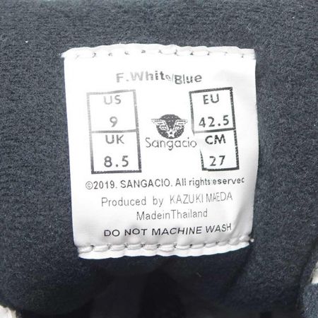  Sangacio 靴工房　サンガッチョ　ファイターズ　シューズ　スニーカー　27.0cm ホワイト 一部地域を除き送料無料