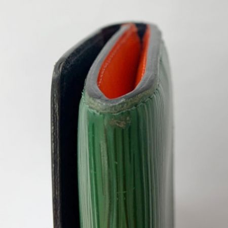  LOUIS VUITTON ルイヴィトン ポルトフォイユ フロール　エピ　イニシャル入 M60363 ネイビー×グリーン x グリーン