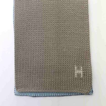  HERMES エルメス ネクタイ ウールネクタイ ブルー 【一部地域を除き送料無料】