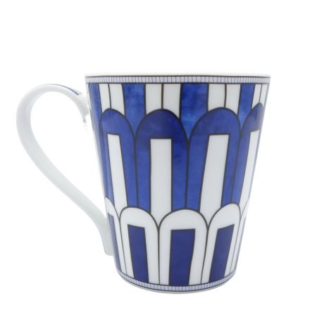  HERMES エルメス ブルーダイユールマグ 030338P ホワイト x ブルー 【一部地域を除き送料無料】