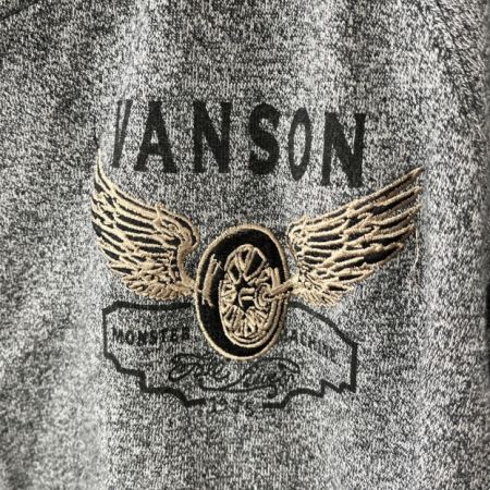  VANSON バンソン ジャンパー　XLサイズ グレー