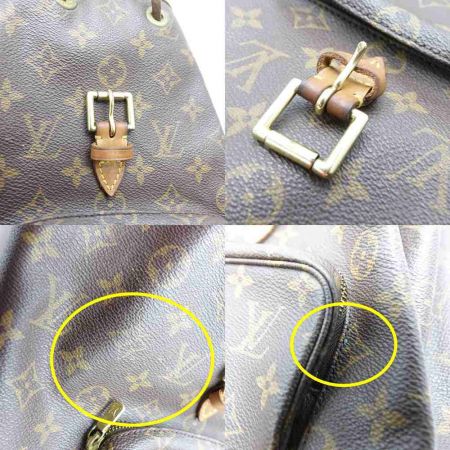  LOUIS VUITTON ルイヴィトン モンスリ・ミドルサイズ　モノグラム M51136 ブラウン