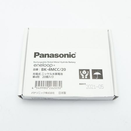  Panasonic パナソニック ニッケル水素電池　単四形　20個入り BK-4MCC/20