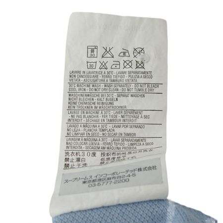  MONCLER モンクレール レディス　半袖ポロシャツ 116347 スカイブルー x ホワイト