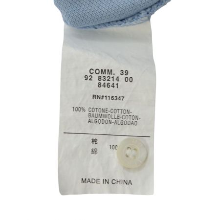  MONCLER モンクレール レディス　半袖ポロシャツ 116347 スカイブルー x ホワイト