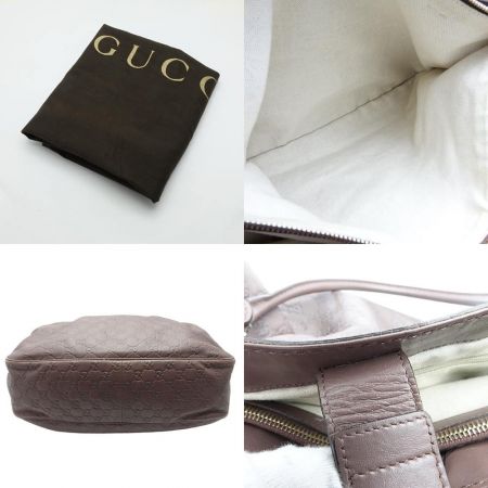  GUCCI グッチ グッチシマ　トートバッグ　ボールペン跡あり ブラウン