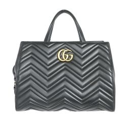 ◆◆ GUCCI グッチ GGマーモントキルティング  443505 525040 ブラック 一部地域を除き送料無料 Aランク