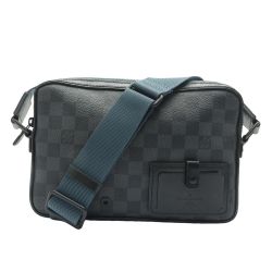◆◆ LOUIS VUITTON ルイヴィトン ダミエ  クロスボディ アルファメッセンジャー  N40188 ブラック Bランク