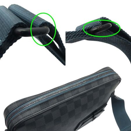  LOUIS VUITTON ルイヴィトン ダミエ  クロスボディ アルファメッセンジャー  N40188 ブラック