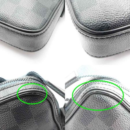  LOUIS VUITTON ルイヴィトン ダミエ  クロスボディ アルファメッセンジャー  N40188 ブラック