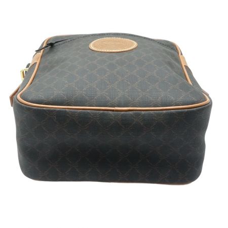  Longchamp ロンシャン ショルダーバッグ 黒/茶 x ブラウン