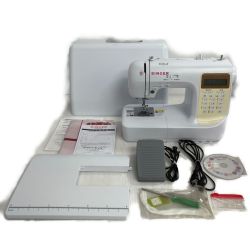 ◆◆ Singer シンガー 電子ミシン　2017年製 取扱説明書付 足ふみ付き SN777DX Bランク