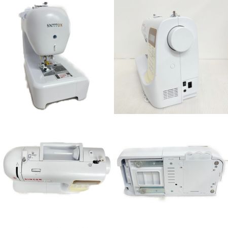  Singer シンガー 電子ミシン　2017年製 取扱説明書付 足ふみ付き SN777DX