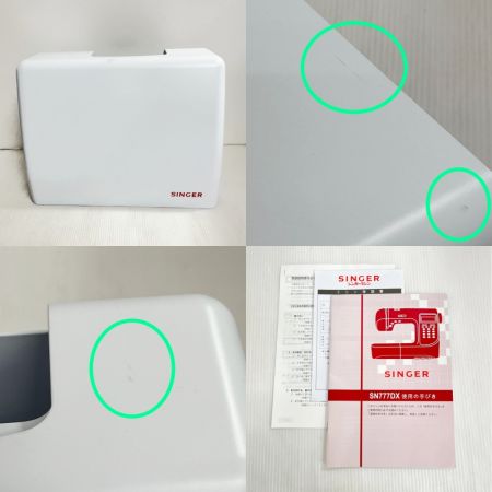  Singer シンガー 電子ミシン　2017年製 取扱説明書付 足ふみ付き SN777DX