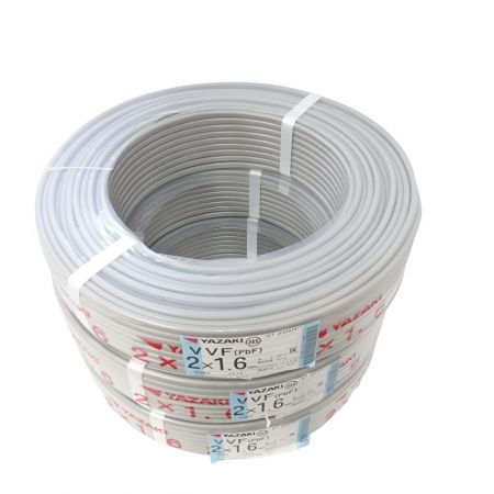  YAZAKI 矢崎　  電材 VVFケーブル  2×1.6mm 3個 【一部地域を除き送料無料】