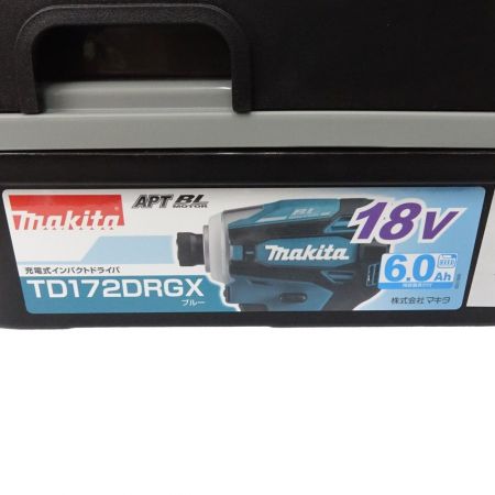  MAKITA マキタ 充電式インパクトドライバ TD172DRGX ブルー 一部地域を除き送料無料