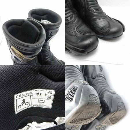  ALPINESTARS S-MX5 VENTED　26.0cm　レーシングブーツ　 222309 ブラック 一部地域を除き送料無料