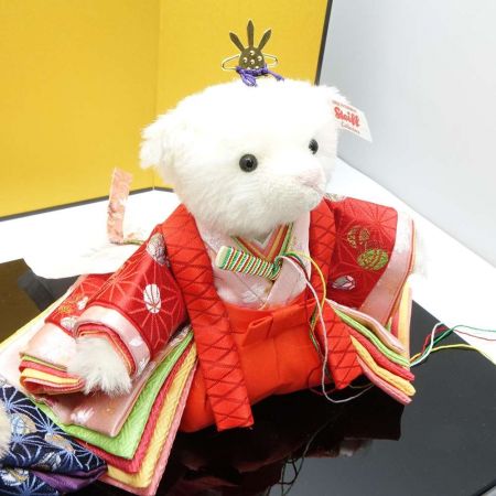  steiff シュタイフ　ひな人形　テディベア 一部地域を除き送料無料