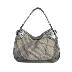 ◆◆ BURBERRY バーバリー ハンドバッグ CNQINCHOQIN　布袋付 3712560 グレー Aランク