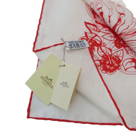  HERMES エルメス 大判スカーフ JUNGLE LOVE　ヒョウ アイボリー シルク100％