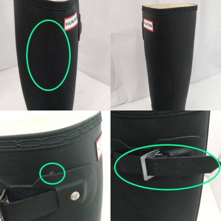  HUNTER ハンター レインブーツ 25.5cm  ブラック