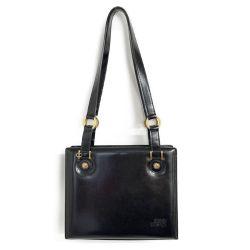 ◆◆ VERSACE ベルサーチ ハンドバッグ　飾りのチェーン欠品 ブラック Bランク