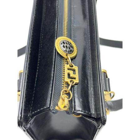  VERSACE ベルサーチ ハンドバッグ　飾りのチェーン欠品 ブラック