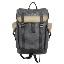 ◆◆ COACH コーチ HITCH BACK PACK　シグネチャー  C1059 ブラック Bランク